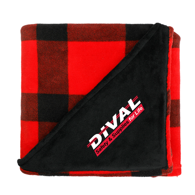 DiVal Buffalo Plaid Throw Blanket