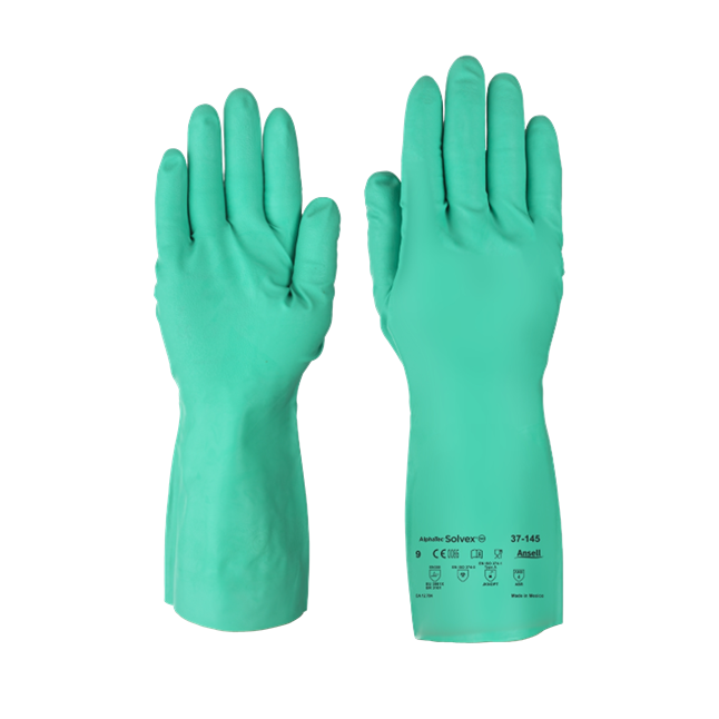 Sol-Vex® 11 mil Unlined Nitrile Gloves, Straight Cuff, Sandpatch Grip, 13" Main Image