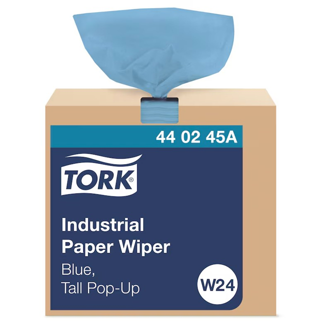 Tork Industrial Wiper, Blue 90 wipers per box
