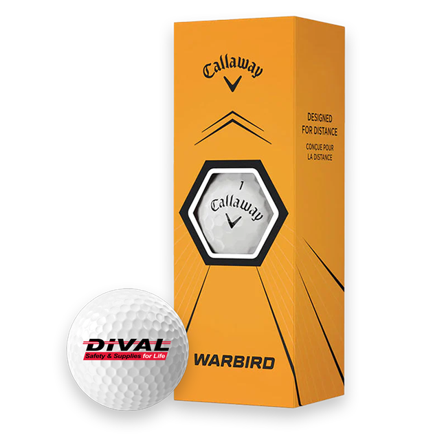 Callaway Warbird Golf Balls with DiVal Logo
