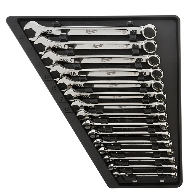 Milwaukee® Metric Combination Wrench Set, 15pc Main Image