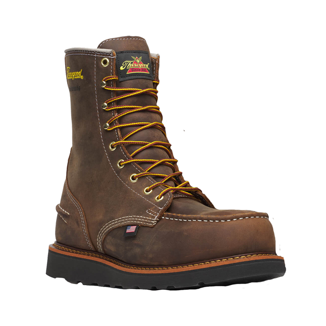 Thorogood Men's 8" Crazy Horse Waterproof Steel Toe Boot Main Image