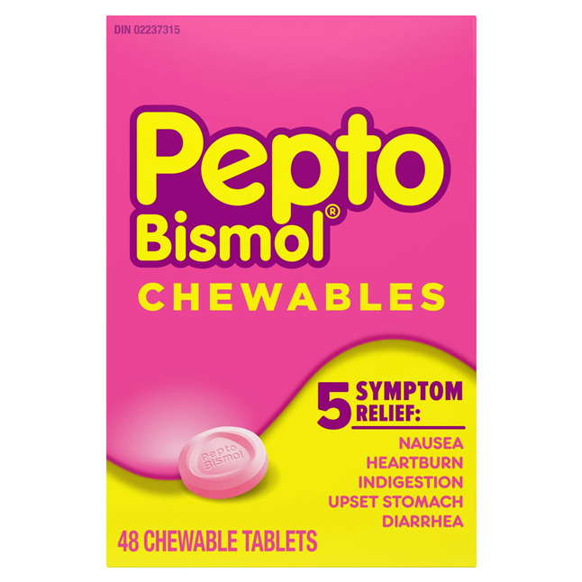 Pepto Bismol® Chewable Tablets Original, 262mg