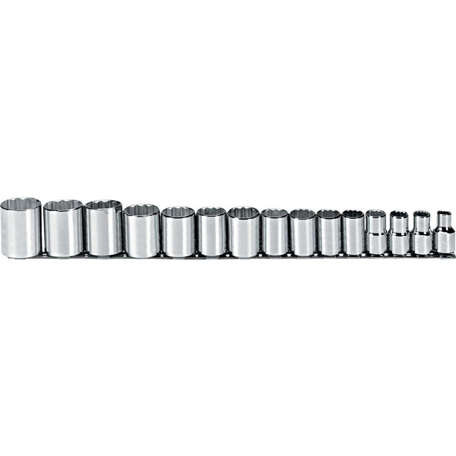 Proto® 1/2" Drive 6-Point Shallow Socket Set. SAE Main Image