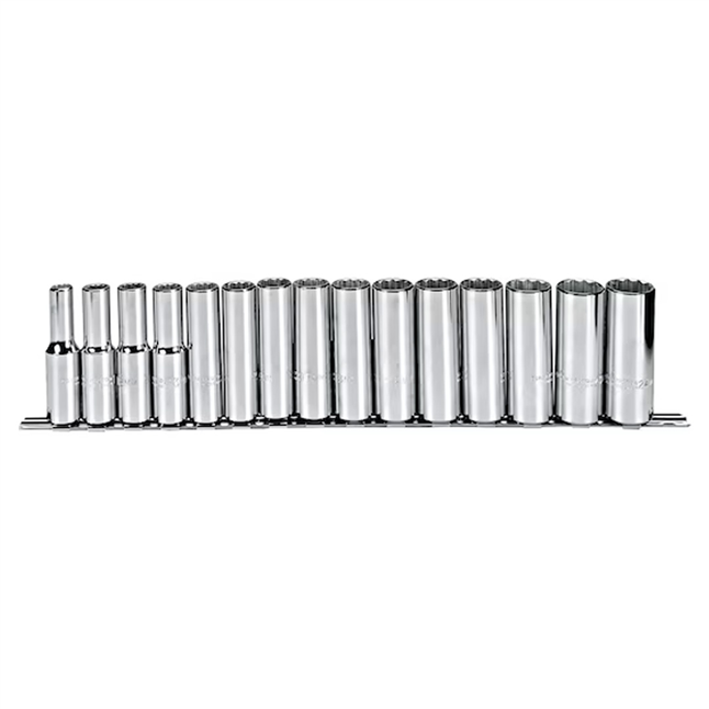 Proto®  1/2" Drive 12-Point Deep Socket Set, Metric Main Image