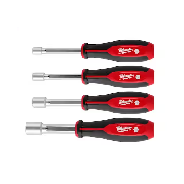 Milwaukee® HollowCore™ 4 Piece SAE Magnetic Nut Driver Set Main Image