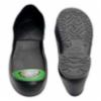 Impacto Turbotoe Molded PVC Safety Toe Caps With Steel Toe – XX-Small, Black, Slip-Resistant For Visitors & Temporary Workers