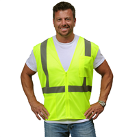 Illuminator™ Mesh Class 2 Vest with Zipper Closure | DiVal