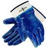 Blue Steel™ Nitrile Rough Coated Gloves, Safety Cuff Main Image