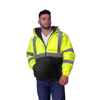 Illuminator™ Class 3 Hooded Bomber Jacket with Quilted Insulated Lining Main Image