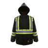 Viking® Open Road® 150 Denier Ripstop Black Rain Jacket with Reflective Stripes Main Image