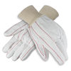 Corded Cotton Double Palm Poly Blend Gloves, Knit Wrist Main Image