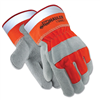 Hauler Shine™ Leather Palm Gloves, Reflective Safety Cuff Main Image