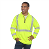 Illuminator™ Class 3 Hi-Viz 1/4 Zip Pull-Over Fleece-Lined Sweatshirt Main Image