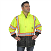 GSS 150 Denier 2-Tone Class 3 Rain Jacket with Mesh Lining Main Image