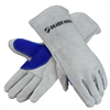 Silver Knight Premium Leather Welders Gloves, Lined Main Image