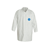 DuPont™ Tyvek® 400 Lab Coat, TY212S, Open Wrists, Front Snap Closure, Serged Seams Main Image