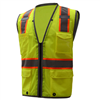 GSS Hyper-Lite ANSI Class 2 Mesh Safety Vest, Reflective Piping, Zip Front Main Image