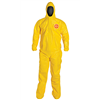 DuPont™ Tychem® 2000 Coverall, Standard Fit Hood, Stormflap, Elastic Wrists, Attached Socks, Serged Seams Main Image