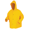 Classic Series Rain Gear .35mm PVC / Polyester Waterproof Rain Jacket w/ Attached Hood Main Image